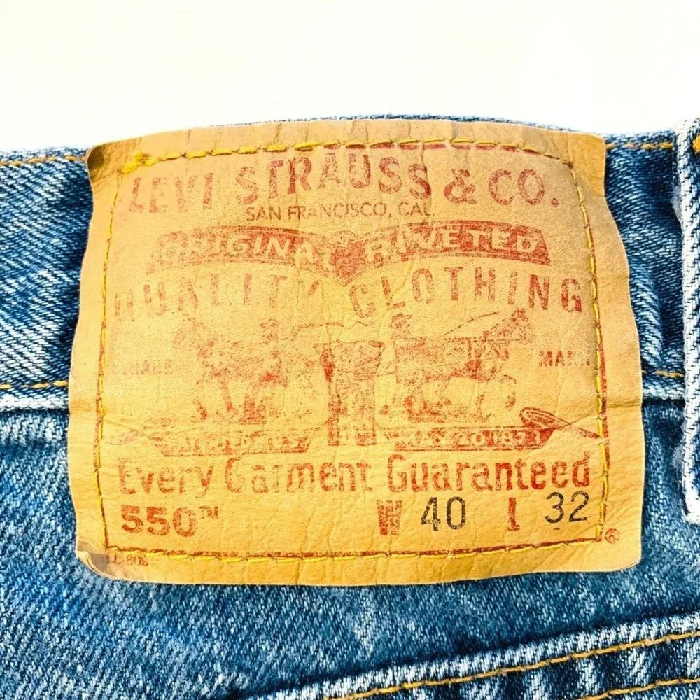Vtg Levis 550 Tapered Relaxed Fit High Waist Jeans‎